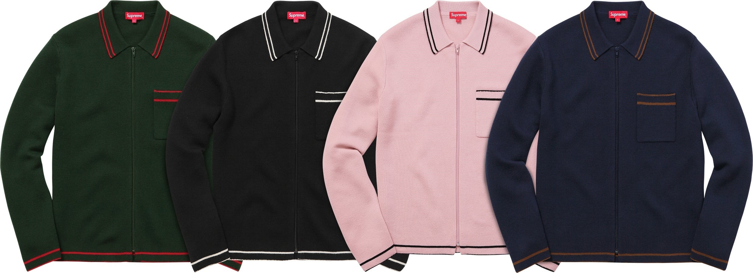 Zip Up Polo Sweater